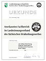 Urkunde Landesinnungsverband